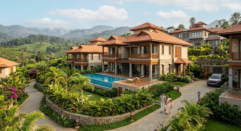 Luxury Hillside Resort and Villas with Swimming Pool